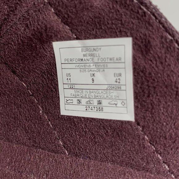 Merrell Alpine Cush Slide Sandals Sport Slip On Wedges Burgundy Size 11 NEW - Picture 7 of 7